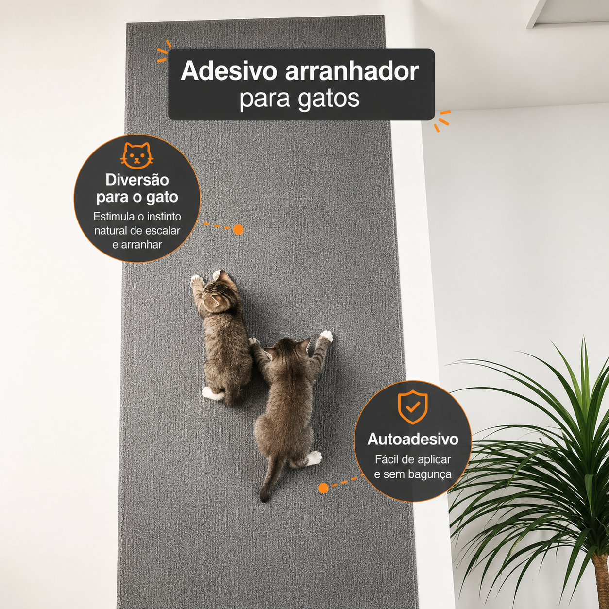 Painel Arranhador Pelaria — Salva o Sofá, Diverte o Gato