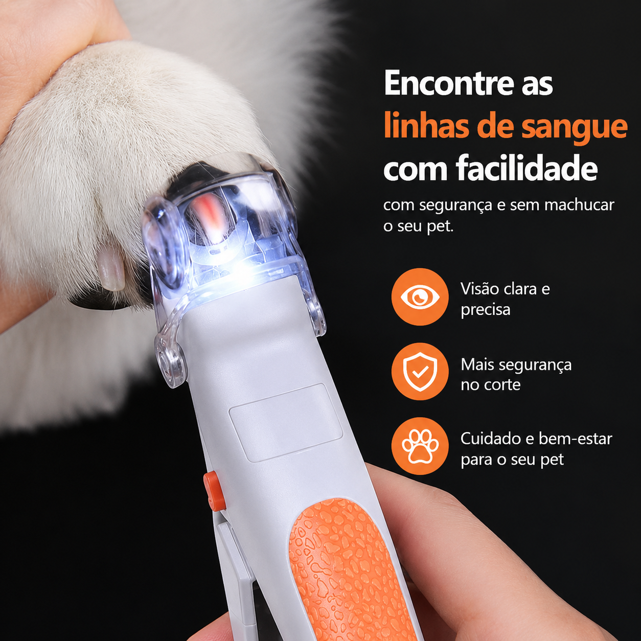 Cortador de Unha LED Pelaria — Corte Sem Medo, Sem Sangue