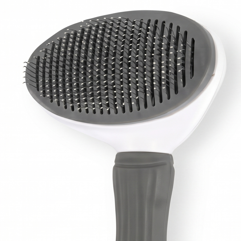 Escova Autolimpante Pelaria — Remove Pelos com 1 Clique