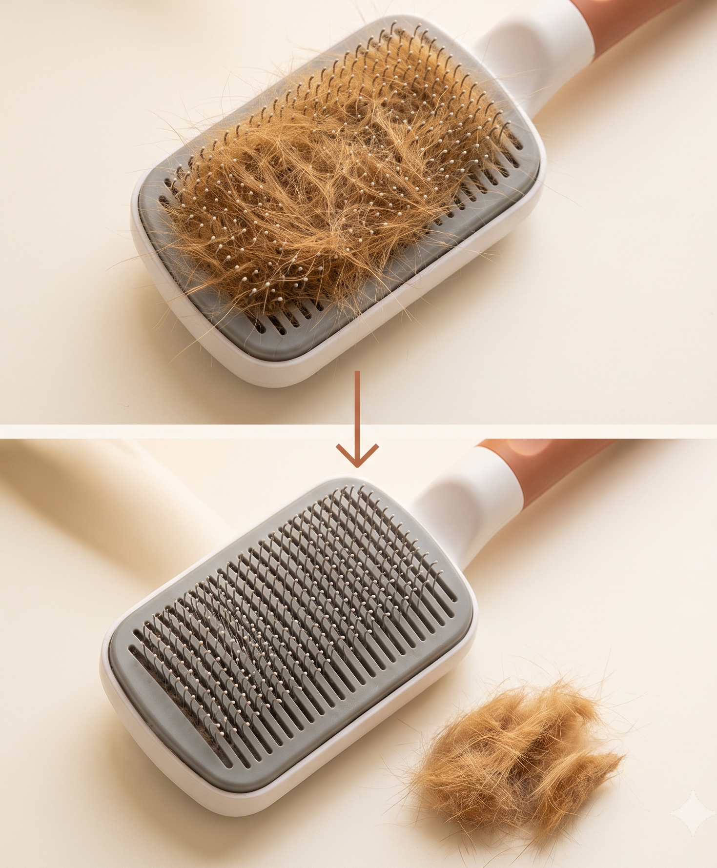Escova Autolimpante Pelaria — Remove Pelos com 1 Clique