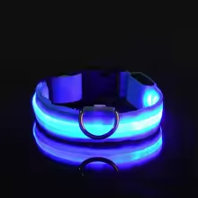 Coleira LED Pelaria — Passeio Noturno Seguro e Recarregável